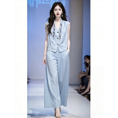 批发实拍有货2026新款夏季轻奢高级感<b class='q'>气质</b>休闲长<b class='q'>裤</b>两件套