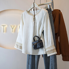 批发新中式国风衬衫女春装2026新款爆款内搭<b class='q'>打底衫</b>独特超好看小衫上衣