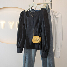 批发今年流行爆款气质衬衫女装2026春季新款时髦小众复古收腰短款上衣