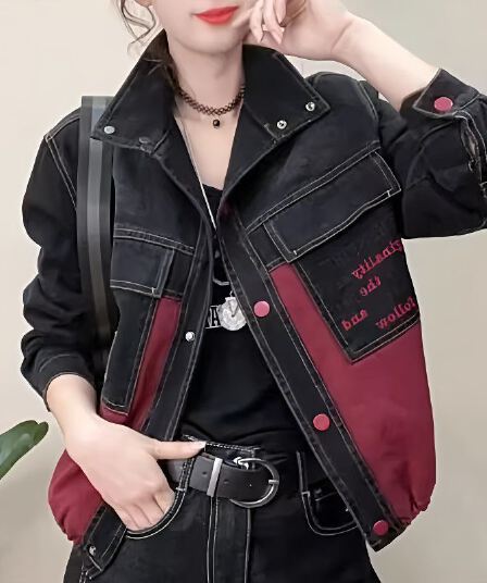 데님 유럽 상품 재킷 2026 봄과 가을 패션 새로운 한국 스타일 루즈핏 캐주얼 다용도 스탠드 칼라 재킷 맨위