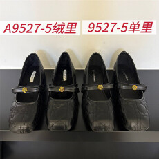 批发方头粗跟单鞋 单里   加绒  A