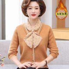 批发2026新款针织上衣小件宽松显瘦时尚百搭<b class='q'>妈妈</b>装女