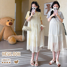 批发实拍 <b class='q'>夏</b>季新款韩版甜美小清新宽松T恤裙孕妇连衣裙两件套