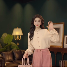 批发出货中 桃花朵朵 复古港风秋冬厚款休闲百搭<b class='q'>衬衫</b>上衣 官图