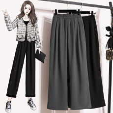 批发<b class='q'>大码</b><b class='q'>西装</b>裤女新款梨形身材宽松显瘦垂感休闲直筒裤九分阔腿裤