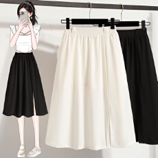 批发夏季新款高腰半身裙伞裙女26薄款小个子时尚遮胯显瘦中长款A字裙