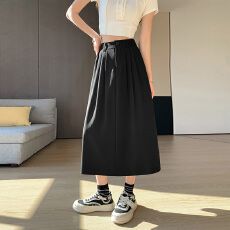 批发<b class='q'>西装</b><b class='q'>中长款</b>半身裙女秋季新款时尚高腰显瘦休闲百搭A字裙长款伞裙