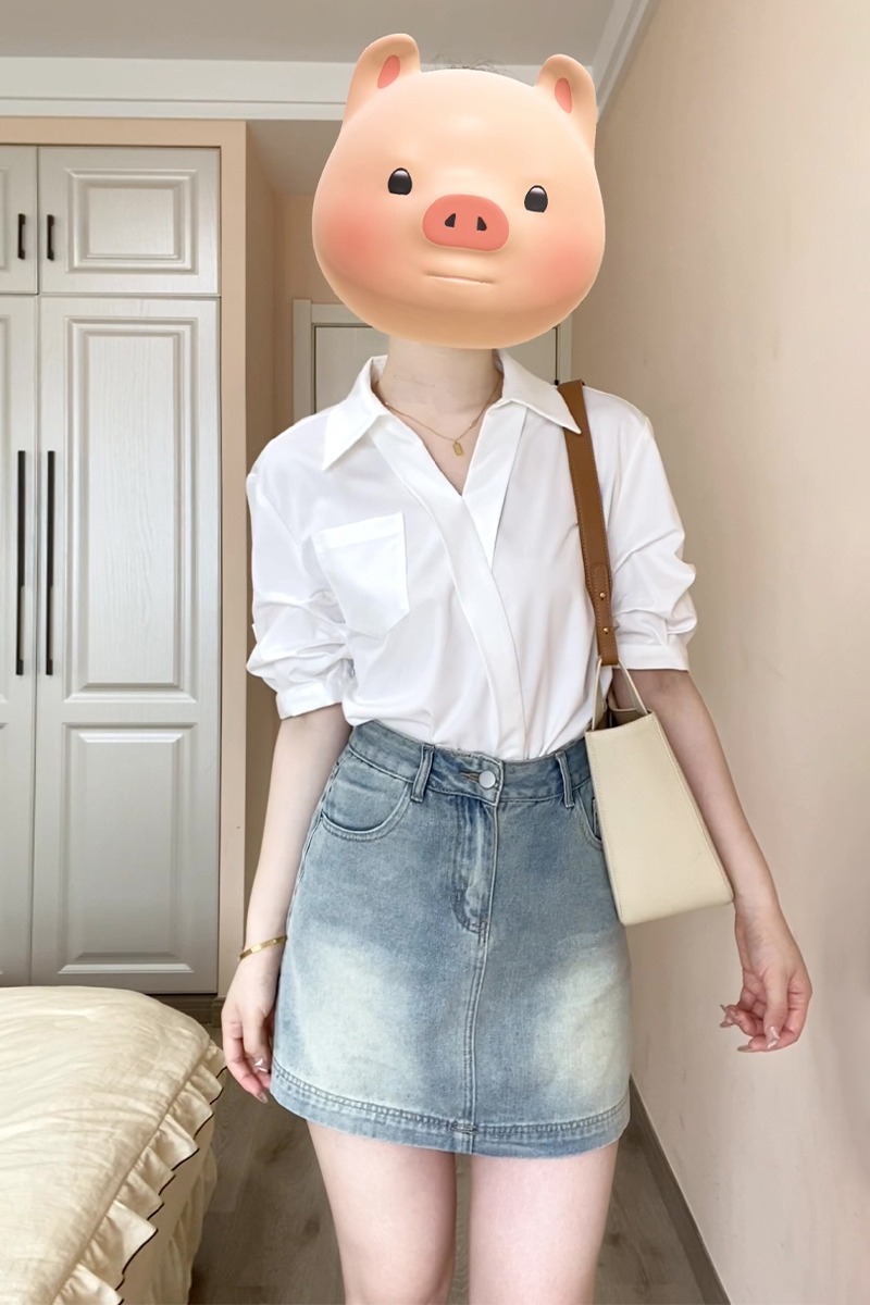 2026 새로운 프랑스식 품격 셔츠 아름다운 작은 셔츠 맨위 디자인 센스 작은 대중