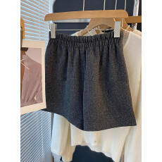 批发FYQ--韩国东大门气质高腰显瘦靴裤毛呢<b class='q'>短裤</b>2025冬季新款