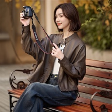 批发短款皮衣外套女2025年秋冬新款韩系休闲复古简约显瘦百搭夹克上衣