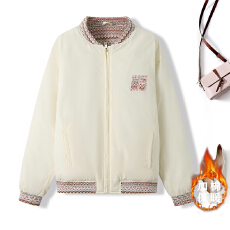 批发实拍2025新款<b class='q'>棒球</b>服情侣款民族风提花棉服短款宽松女夹克复古<b class='q'>外套</b>