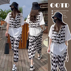 批发大量有货 2026新品孕妇装夏装<b class='q'>套装</b>宽松上衣休闲<b class='q'>裤</b>夏季韩版三件套