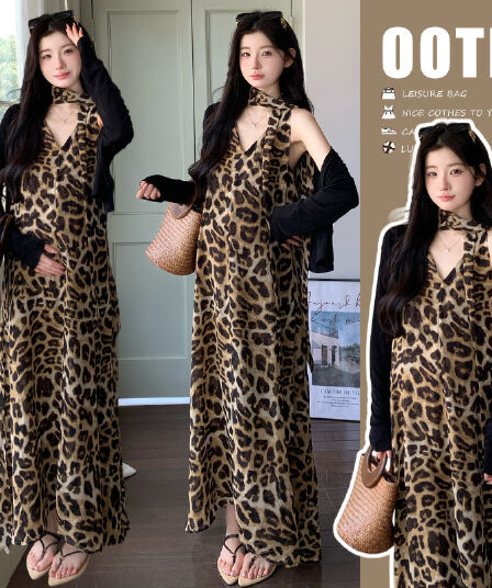 실사 지금 여름 신제품 프랑스식 레트로 행침 목 민소매 드레스 자외선 차단 의류