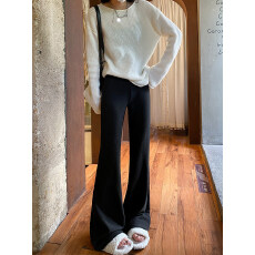 批发<b class='q'>孕妇</b><b class='q'>微喇</b>裤2026<b class='q'>新款</b>高腰抽绳休闲韩版直筒喇叭裤外穿百搭慵懒长裤