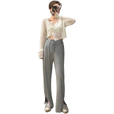 批发孕妇装莫代尔薄款显瘦2026新款垂感开叉阔腿裤外穿舒适<b class='q'>打底裤</b>长裤