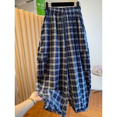 批发复古慵懒风格子<b class='q'>裤</b>女2026新款宽松休闲显瘦遮<b class='q'>垮</b>阔腿<b class='q'>裤</b><b class='q'>弯刀</b><b class='q'>裤</b>香蕉<b class='q'>裤</b>