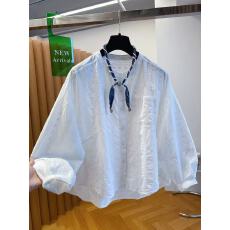 批发高级感白色刺绣<b class='q'>衬衫</b>女长袖2026新款宽松休闲甜美巨好看<b class='q'>衬衣</b>上衣秋