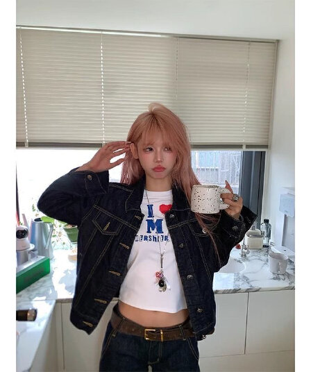 2026 아메리칸 원본 암소 해체 높음 거리 데님 재킷 남녀 트렌드 캐주얼 악당 잘 생긴 워크웨어 재킷 데님 재킷