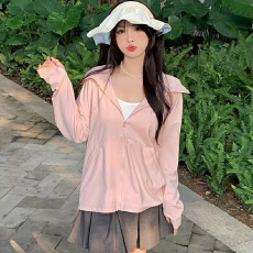 批发爆款<b class='q'>防晒衣</b>女夏2026韩版新款连帽宽松大码透气<b class='q'>防晒衣</b>开衫薄款外套