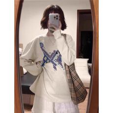 批发秋季纯棉长袖T恤女2026韩版新款设计感印花百搭<b class='q'>打底衫</b>上衣