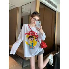 批发秋季纯棉长袖T恤女2026韩版新款设计感印花百搭<b class='q'>打底衫</b>上衣