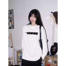 批发秋季纯棉长袖T恤女2026韩版新款设计感印花百搭打底衫上衣