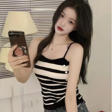 批发辣妹风性感吊带背心女夏季<b class='q'>新款</b>小众甜辣美式时尚小众百搭减龄上衣