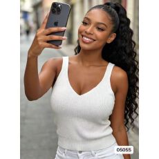 批发<b class='q'>欧美风</b>V领简约纯色针织百搭背心