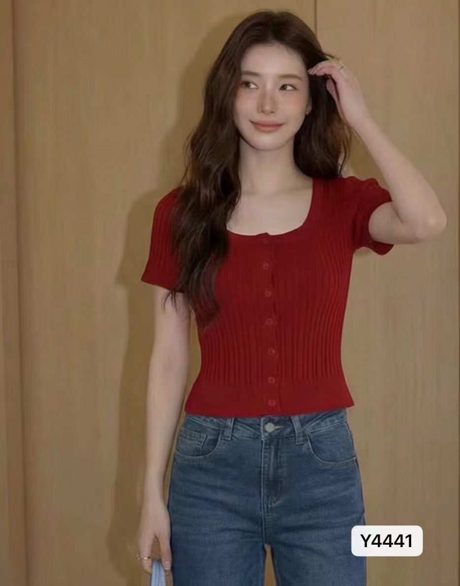 프랑스식 광장 칼라 Chic 작은 대중 홀로우 아웃 레이스 풀오버 반팔