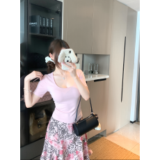 批发大码胖mm纯欲辣妹U领修身上衣女夏复古豹纹鱼尾裙套装