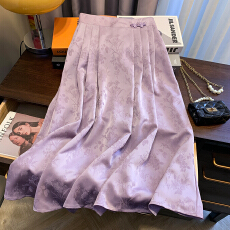 批发实拍大货<b class='q'>夏</b>外贸爆款中式提花马面裙大码百搭气质半裙