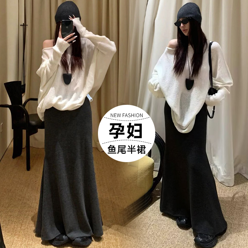 주간 고양이 품질 임산부 봄 생산 전후 웨어러블 반신 스커트 익스트림 제인 다용도 한 마디 바닥 청소 없음 복부 지지 롱 스커트