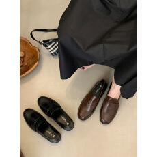 批发秋冬小皮鞋女英伦风2025新款百搭袜子鞋<b class='q'>日系</b>jk制服平底单鞋乐福鞋