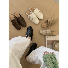 批发豆豆 时尚雕花交叉带包头拖女夏外穿<b class='q'>休闲</b>穆勒鞋一脚蹬半拖鞋凉拖