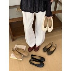 批发复古奶奶鞋女春<b class='q'>夏</b>季2026年新款百搭浅口单鞋日系平底脚蹬豆豆鞋