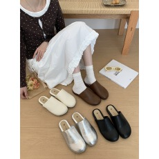 批发THE DUODUO2026<b class='q'>春</b>半拖鞋女厚底防滑软底穆勒鞋外穿包头拖