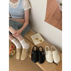 批发THE DUODUO2026<b class='q'>春</b>半拖鞋女厚底防滑软底穆勒鞋外穿包头拖