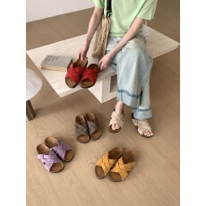 批发勃肯鞋女2026新款春季<b class='q'>百搭</b>一字拖鞋软木厚底防滑外穿凉拖鞋