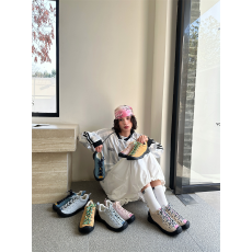 羊皮版~真皮厚底户外登山鞋女2026新款百搭系带休闲鞋舒适德训鞋