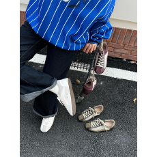 批发牛皮版~经典撞色拼接鞋头平底德训鞋女透气<b class='q'>运动</b>阿甘鞋女系带单鞋