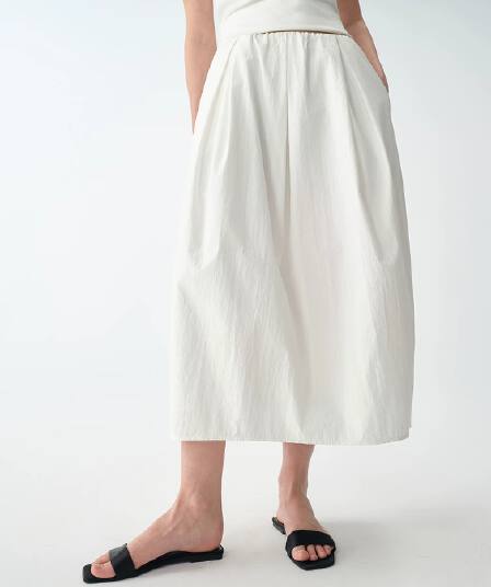 3 차원 질감 핀치 Pleat 꽃밭 반신 스커트 여성 26 여름 신제품 마이크로 주름 밴딩 주머니 꽃밭 치마 치마