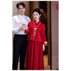 批发有货新中式新款<b class='q'>敬酒</b><b class='q'>服</b>套装订婚<b class='q'>服</b>新娘结婚红色礼<b class='q'>服</b>裙高级感回门宴