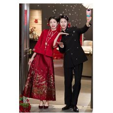 批发新中式<b class='q'>敬酒</b><b class='q'>服</b><b class='q'>新娘</b>大方得体大码胖mm婚<b class='q'>服</b>马面裙红色孕妇订婚礼<b class='q'>服</b>裙
