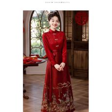 批发红色马面裙结婚<b class='q'>敬酒</b><b class='q'>服</b><b class='q'>新娘</b>套装中式旗袍订婚礼<b class='q'>服</b>女2026新款回门宴