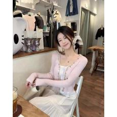 批发防晒度假风<b class='q'>针织</b><b class='q'>开衫</b>女2026春季新款纯色修身长袖上衣