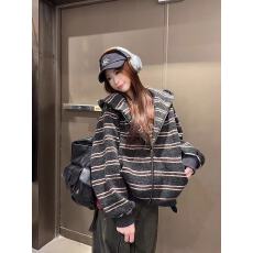批发韩系条纹连帽长袖卫衣外套女2026秋季新款宽松慵懒风设计感开衫潮