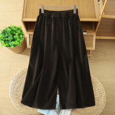 批发实拍2026春季新款胖mm花苞裤裙韩系风宽松<b class='q'>大码</b>女复古慵懒休闲裤