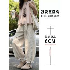 批发【立体内包边】  花苞裤女夏薄款宽松<b class='q'>休闲</b>今灯笼阔腿运动裤