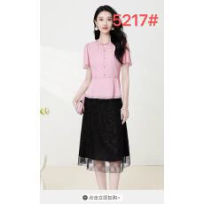批发圆领钉珠<b class='q'>喇叭袖</b>雪纺衬衫女2026新款夏季收腰肌理感上衣