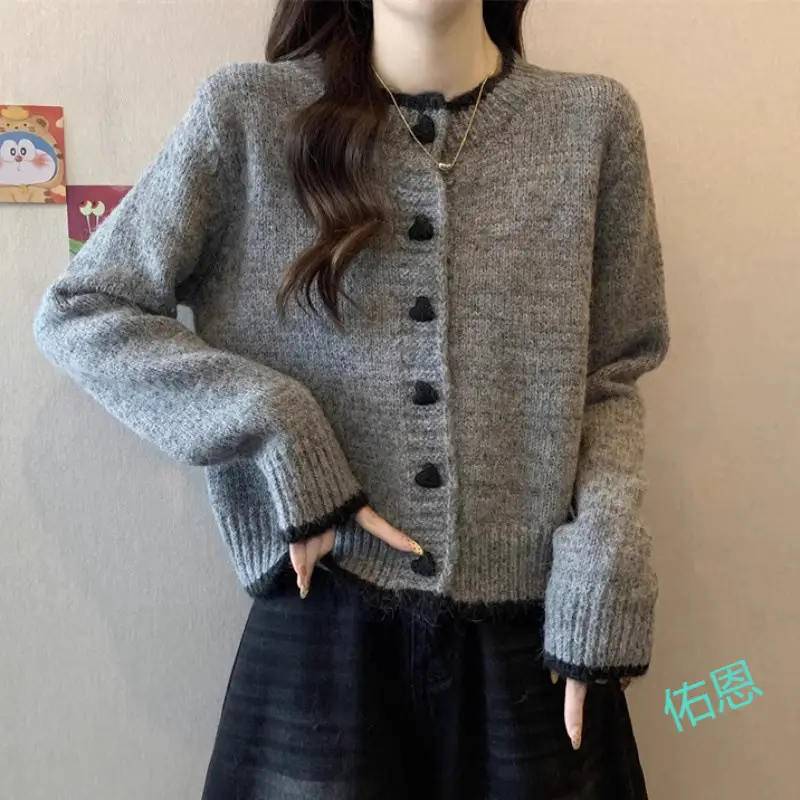 크롭 니트 가디건 상세 이미지 19